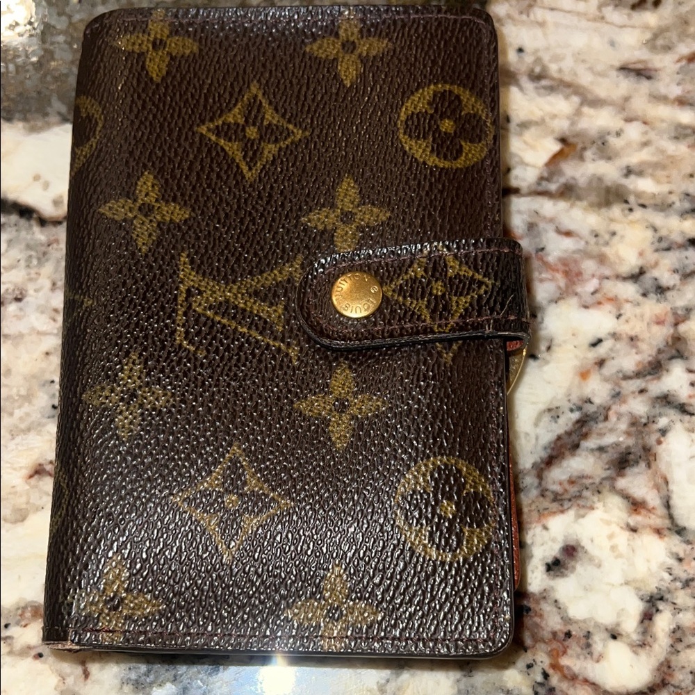 Louis Vuitton Brown and Gold Monogram Card Holder
